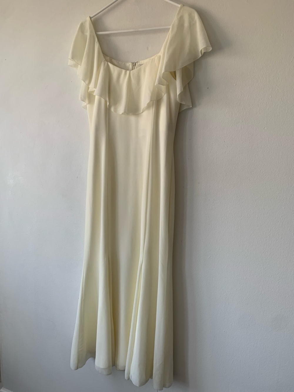 NWT Reformation Charee Ruffle Off Shoulder Short Sleeve Cape Midi Maxi Dress - Picture 11 of 16